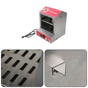 DURAFORCE 27L Hot Dog Machine Hot Dog Steamer with Bun Warmer 500W 175 Hotdogs 40 Buns