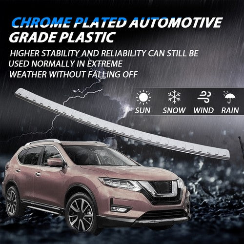 Chrome Rear Bumper Protector Cover Scratch for 2014-2020 Nissan Rogue