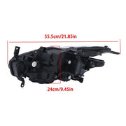 DURAFORCE Left+Right LED W/DRL For Nissan Murano 2015-2018 Headlamps Headlights Assembly