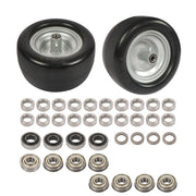 DURAFORCE 2 Pack 11x6.00-5 Flat Free Tire And Wheel Solid Rubbe For Mower Tires