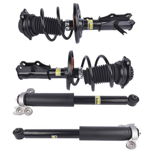 DURAFORCE 2 Front Strut & Spring Assys + 2 Rear Shock Absorbers For Chevy Malibu 2016-2023