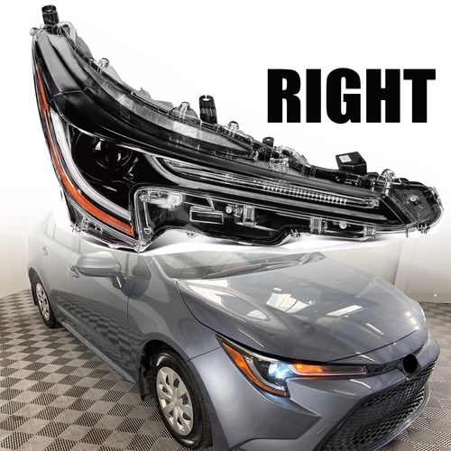 DURAFORCE Right passenger LED Headlight For 2020-2022 Toyota Corolla L LE 81110-02S30