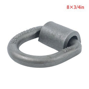DURAFORCE 8 Pack 3/4" Heavy Duty Weld On Forged D Rings with Welding Clips, 26,500 lbs
