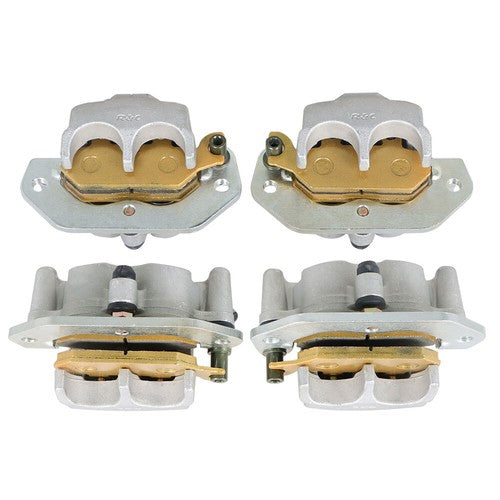DURAFORCE For Yamaha Viking EPS Viking 700 YXM700 Front & Rear Brake Calipers w/Pads 14-21