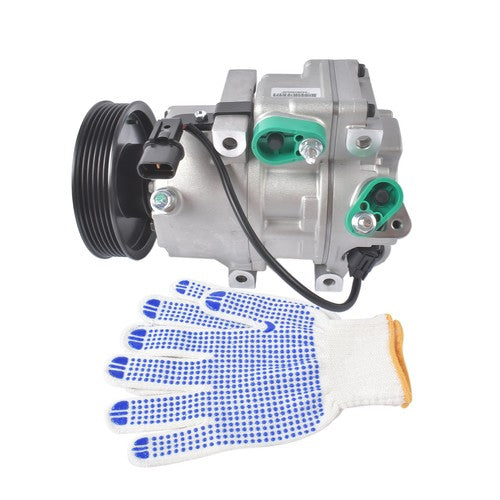 DURAFORCE New A/C Compressor for Hyundai Genesis 3.8 2009-2014 V6 3.8L w/ 6-Groove Pulley