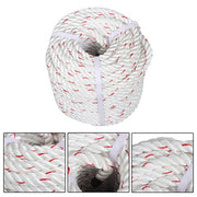 DURAFORCE 1790 Pounds white Red 5/8 'x 120'High Strength Braided Rope Breaking Strength