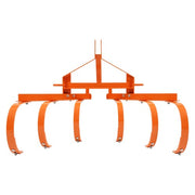 DURAFORCE Category 1&3 Point Quick Hitch Cultivator w/ 6 Spring Steel Shanks Tow bebhind