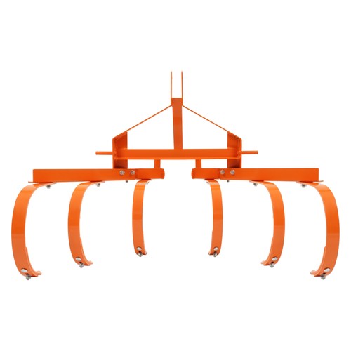 DURAFORCE Category 1&3 Point Quick Hitch Cultivator w/ 6 Spring Steel Shanks Tow bebhind