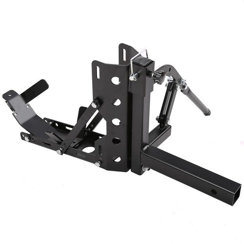 DURAFORCE 800lb Universal Motorcycle Carrier Hitch Mount Scooter Carrier Trailer Hauler