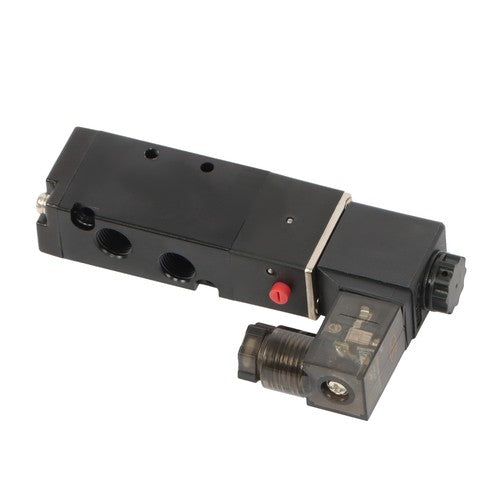 DURAFORCE 1/8'' 5 Port, 2 Position Pneumatic Solenoid Valve, 110V AC Coil, Air Return