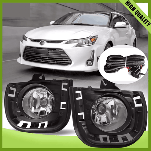 DURAFORCE Fog Lights Lamps Pair w/Wiring Switch for 2014-2016 for Toyota Scion TC ZELAS