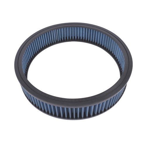 DURAFORCE 14" x 3" Air Cleaner Set Super Flow Washable Element Blue Recessed Chrome Top