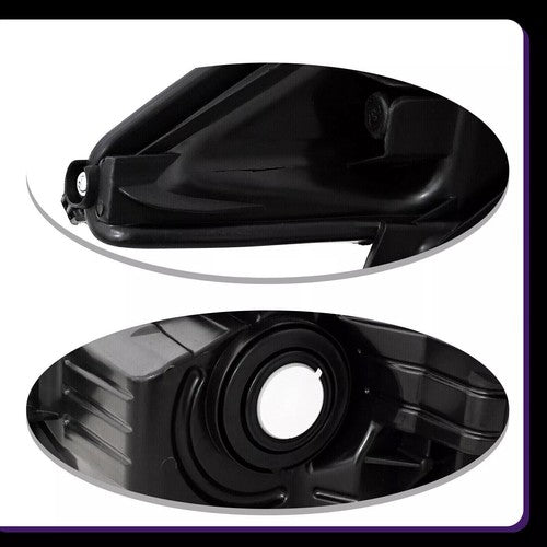 DURAFORCE Black Headlight Set Halogen Headlamp for 2015-2017 Toyota Camry LE SE Pair