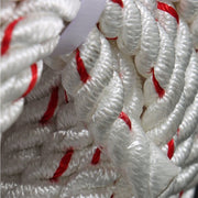 DURAFORCE 1/2 'X 120'High Strength Braided Rope Breaking Strength 1160 Pounds White Red