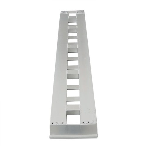 DURAFORCE 1 Pair 6063 Aluminum Silver 84" × 14" Ramps 6000Lbs Car Trailer Truck Hook End