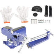DURAFORCE For Workbench 3.2"- Multi-Functional Portable 360° Swivel Base 2-In-1 Bench Vise
