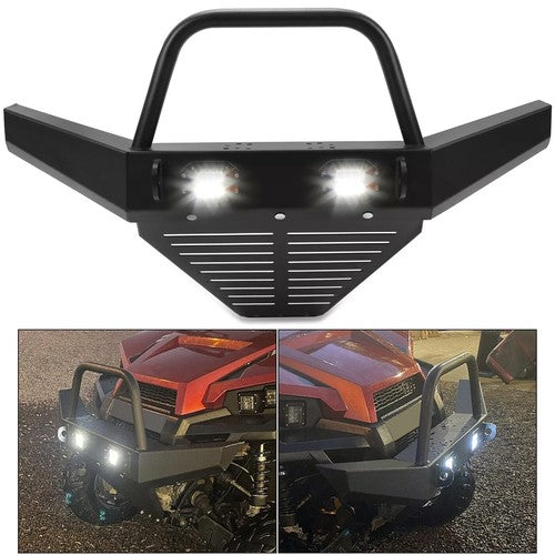 DURAFORCE For Polaris Ranger 400 500 800 Front Bumper Ranger 570 EV ETX w/LED Light 11-21