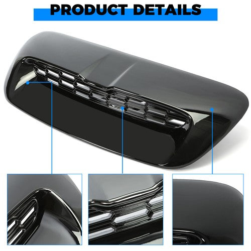 Black Painted Hood Air Intake Vent Scoop for Mini Cooper S 07-14 R55 R56 R57 R58