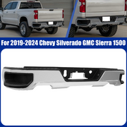 DURAFORCE For 2019 2020-2024 Chevy Silverado GMC Sierra 1500 Rear Bumper Assembly Chrome