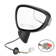 DURAFORCE Power Mirror For Ford Fiesta 2014-2019 Right Side Manual Fold with BSD Paintable