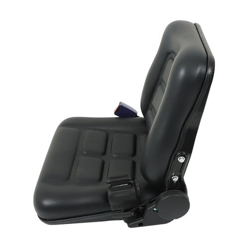 DURAFORCE Universial Seat with Adjustable Backrest Seatbelt Slid for Forklift Tractor