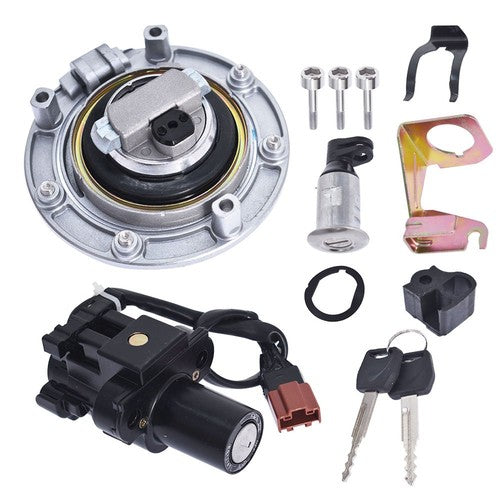 DURAFORCE FOR Honda CBR 600RR 1000RR 2007-2014 Ignition Switch Fuel Gas Cap Seat Lock Key