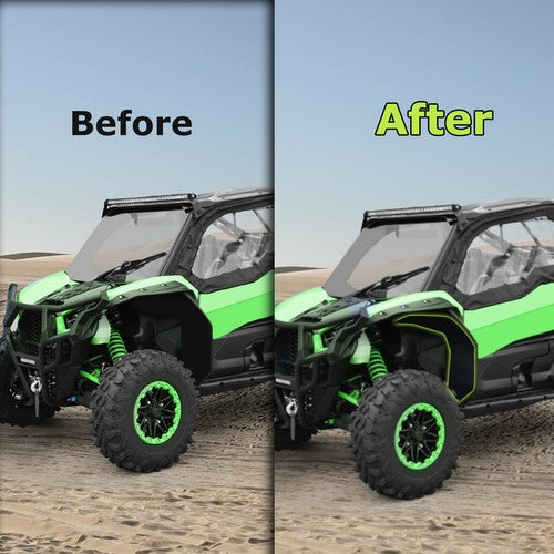 DURAFORCE Wide Fender Flare Kit Fit Kawasaki Teryx KRX 1000 & Special Edition Models 20-25