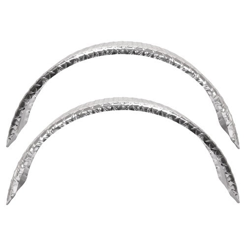 DURAFORCE 2-Pack 14 Gauge Aluminum Diamond Plate Round Trailer Cargo Fender 9" X 31" X 15"