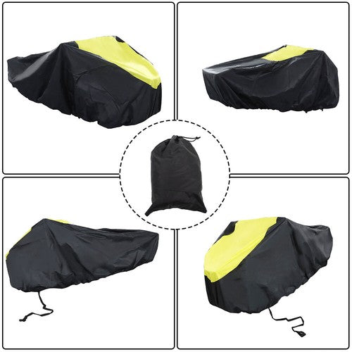 DURAFORCE New Trailerable 600D Jet Ski Cover Waterproof Marine Grade Heavy Duty Yellow US