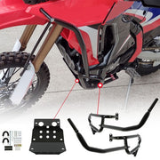 DURAFORCE Engine Guard Crash Bar & Upper Lower Skid Plate For Honda CRF250F CRF250L 17-22
