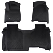 DURAFORCE All-Weather TPE Floor Mats Liners for Chevy Silverado GMC Sierra 1500 2019-2026
