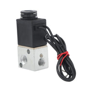 DURAFORCE 1/8 inch 3 way zero pressure differential air-water electric solenoid valve 12V