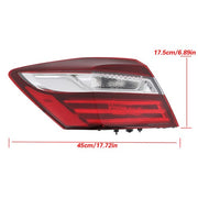 DURAFORCE Left & Right Side Tail Lamps For Honda Accord 2016-2017 Pair Tail Lights Outer