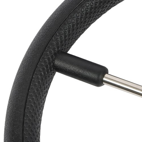 DURAFORCE New Stainless Steel Yach Steering Wheel with PU Foam 5 Spoke 13-7/8 Inch?Black?