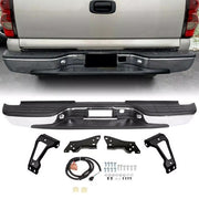 DURAFORCE Chrome Rear Step Bumper For 1999-2004 05 06 2007 Chevy Silverado GMC Sierra 1500