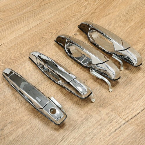 Chrome Door Handles Left Right for Chevy Tahoe Yukon Sierra Denali 07-13 4Pack