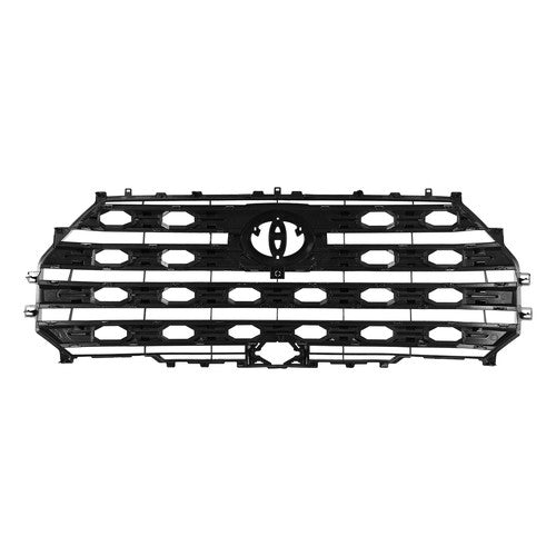 DURAFORCE Front Bumper Grill Electroplated Black for Toyota Tundra Platinum 2022-2024