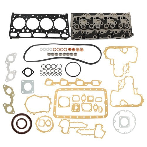 DURAFORCE US For Kubota V2203 Engine/Bobcat 753 773 Complete Cylinder Head + Full Gasket