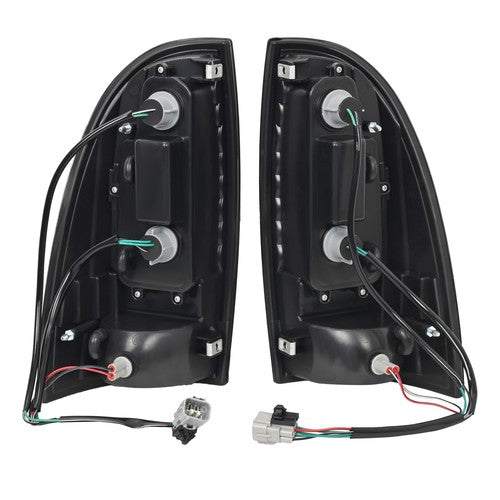 DURAFORCE For Black Smoked 2005-2015 Toyota Tacoma LED Tube Tail Lights Brake Lamps 05-15