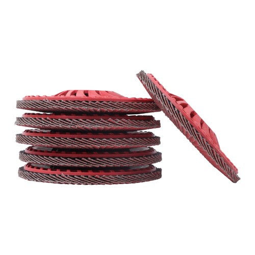 DURAFORCE Type 29 Ceramic Grain Flap Sanding Discs 10 PCS 4-1/2" x 7/8" 80 Grits