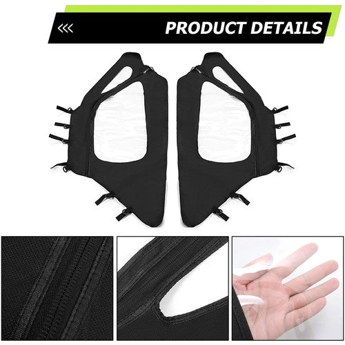 DURAFORCE Soft Upper Door Cab Enclosure Set Fit For 2020-2024 Polaris RZR Pro XP Turbo R