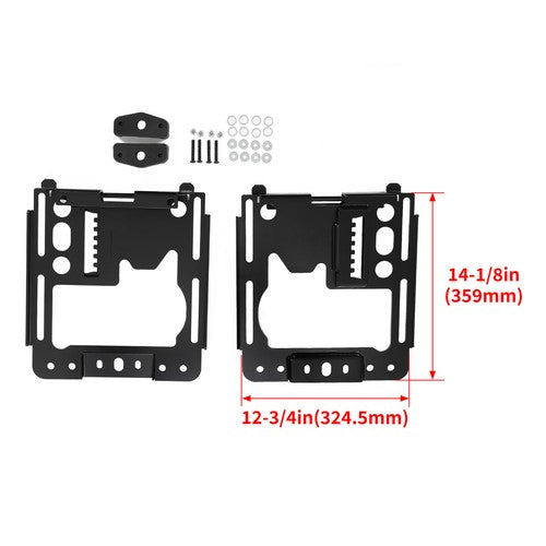 DURAFORCE Set of 2 Seat Lower Steel Bases For 2014-2023 Polaris RZR 1000 XP / Crew XP