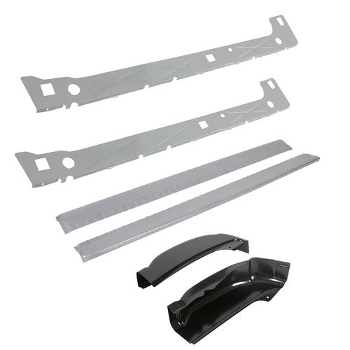 DURAFORCE Inner And Outer Rocker Panels With Cab Corners For 99-07 Chevy Silverado 4dr Ext Cab
