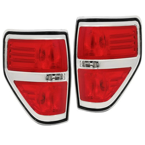 Rear Tail Lights Brake Lamps Assembly Kit for 2009-2014 Ford F-150 Pickup Truck