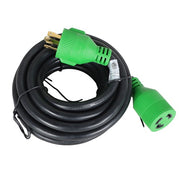 DURAFORCE 3 Prong 30A 15FT Generator Extension Cord 125V NEMA L5-30P/L5-30R Twist Lock