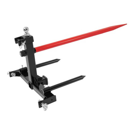 DURAFORCE 47" 3 Point Hay Bale Spear Receiver Hitch Cat 1 Tractor W/Gooseneck Ball 3000 LB