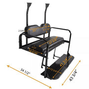 DURAFORCE For Club Car Precedent Rear Seat Flip For Club Car Tempo/Onward 2004+ Golf Cart