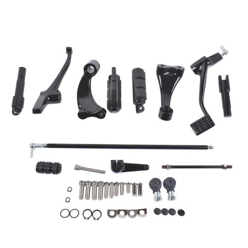 DURAFORCE Forward Controls Foot Pegs Levers Linkages For HarleySportster 883/1200 Aluminum