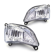 DURAFORCE Pair For 2013 2014 2015 Toyota Avalon Front Fog Light Covers & Turn Signal Lamps