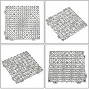 DURAFORCE 12x12Inch Interlocking Drainage Floor Tiles Modular Interlocking Tile 55Pcs Gray